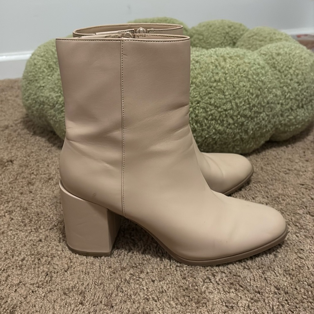 Tan Leather Booties